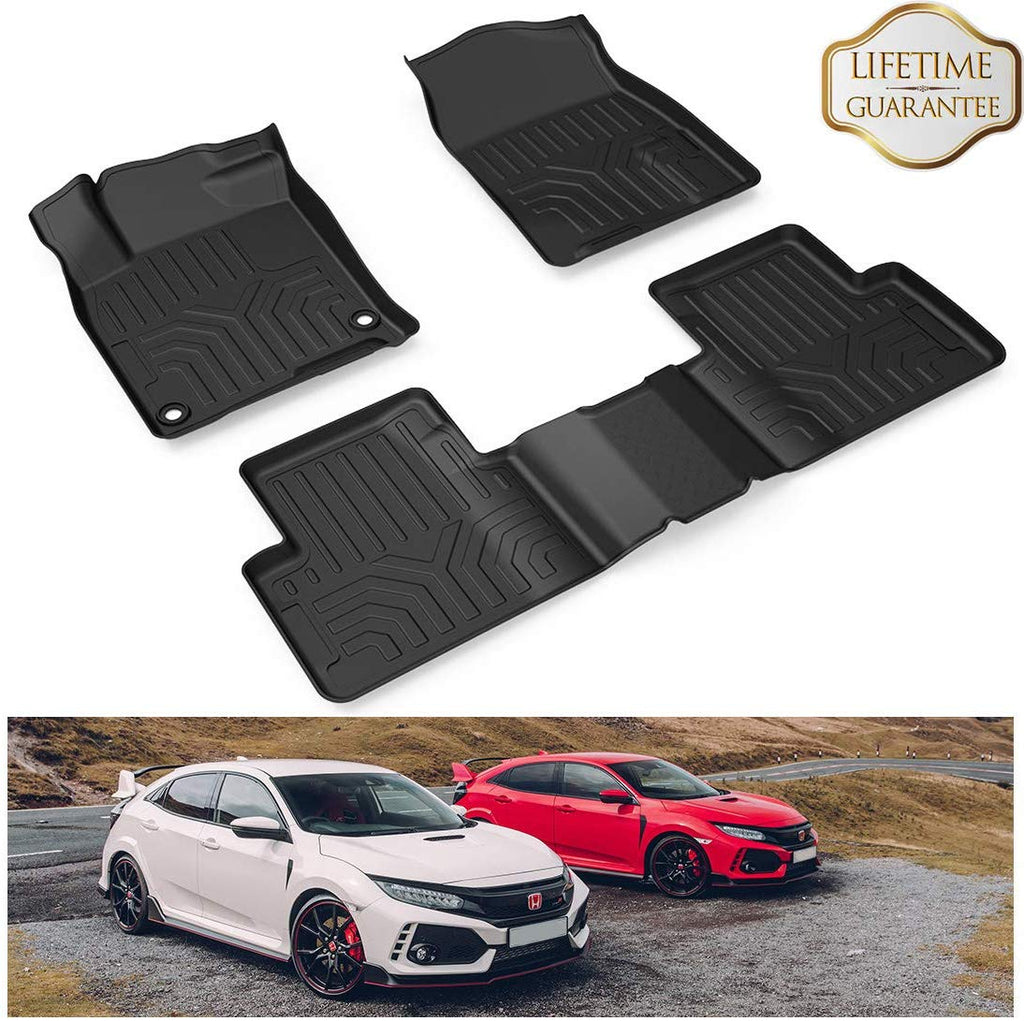 Floor Mats For 2016 2020 Honda Civic All Weather Protector Liners