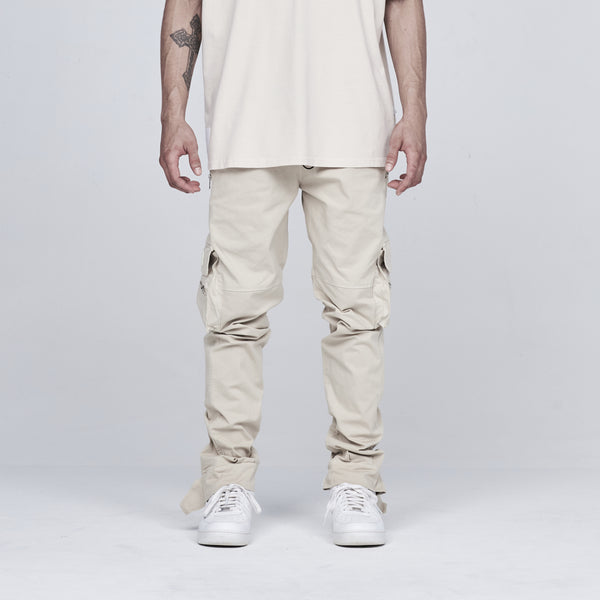 Black Logo Slim Cargo Pants - GBNY