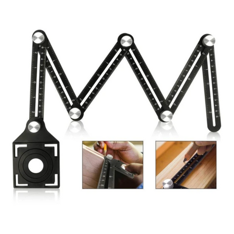 Six-Sided Aluminum Alloy Angle Measuring Tool