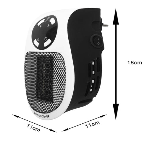 500W Mini Portable Electric Heater Space Mini Fan