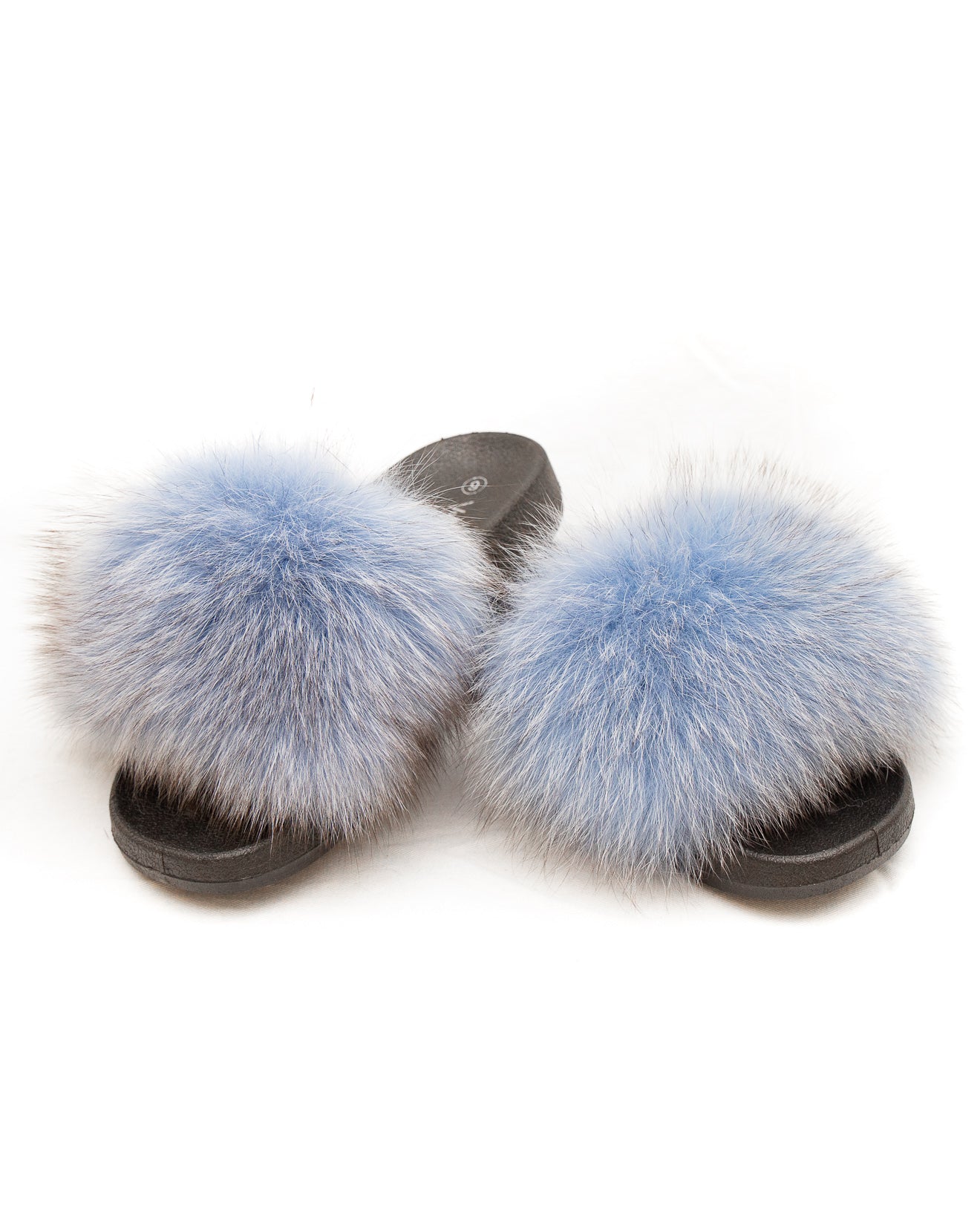 Fox Fur Slides Blue Vollbracht Furs