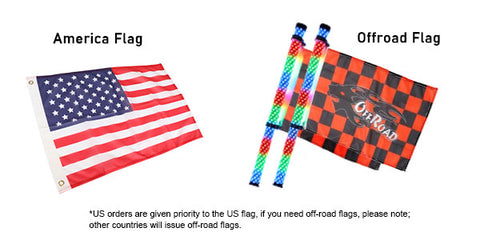 USA flag VS offroad flag