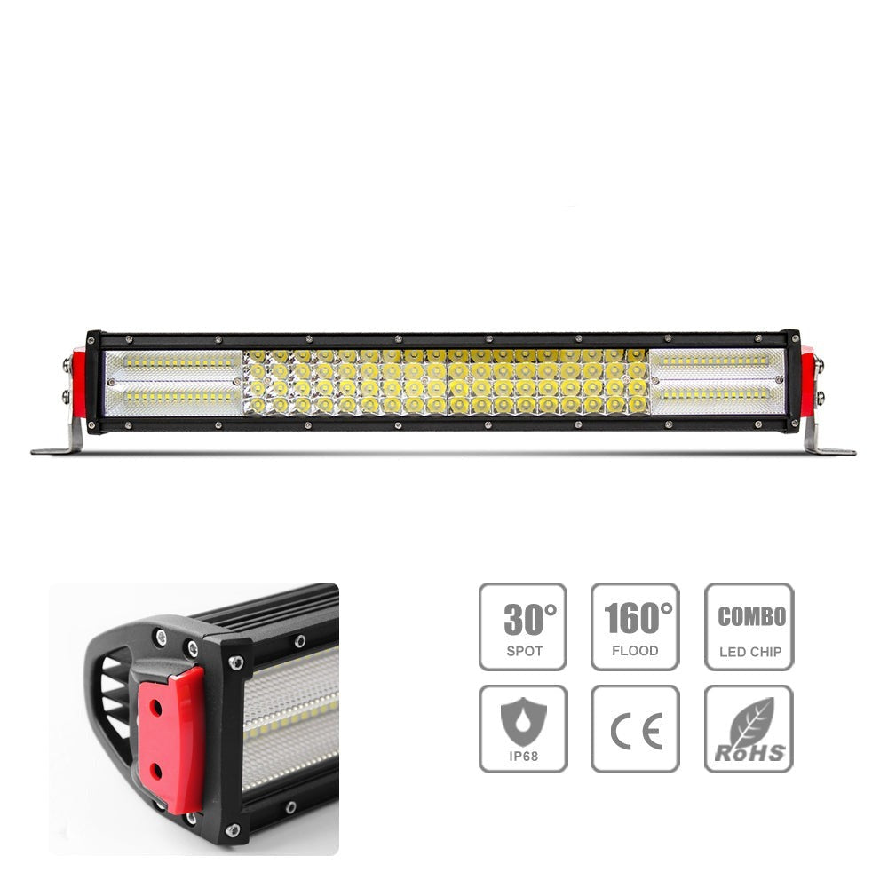 32 Inch LED RGB Light Bar Dual Row 180 Watt Combo Ultra Accent Series  Quad-Lock/Interlock
