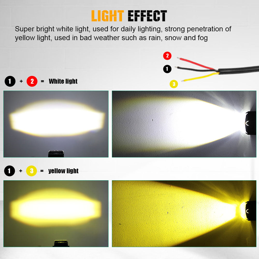 K1 Yellow/Lime Light Fanless CSP Led Fog Light Bulbs (Set/2pcs)