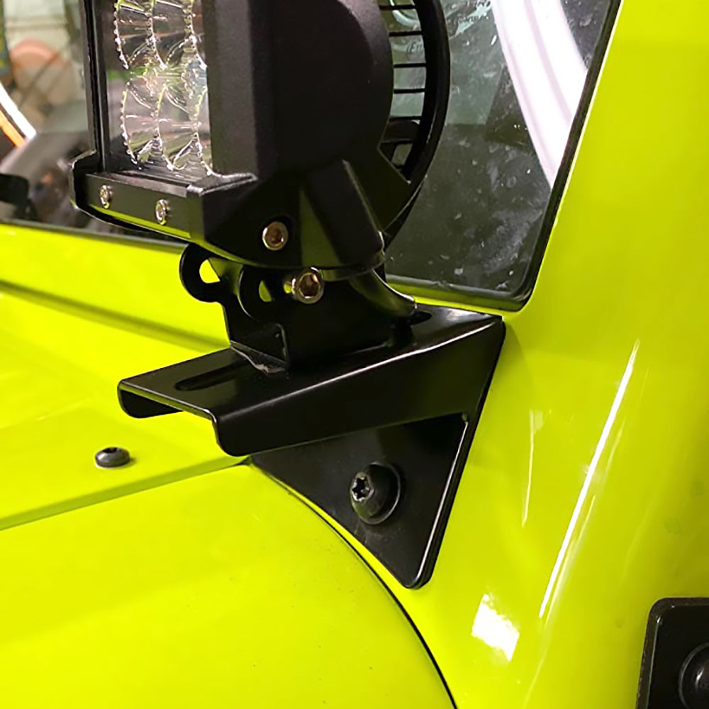 2007-2017 Jeep Wrangler JK A-Pillar Light Mounting Brackets