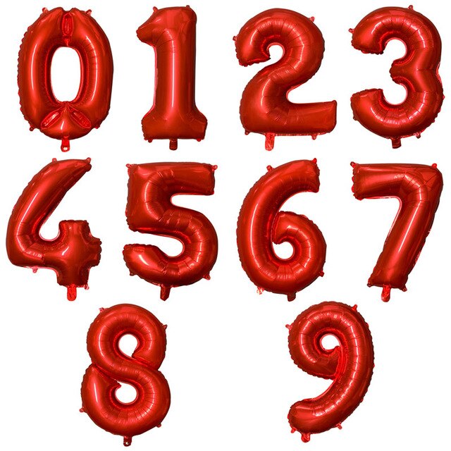 red number balloons