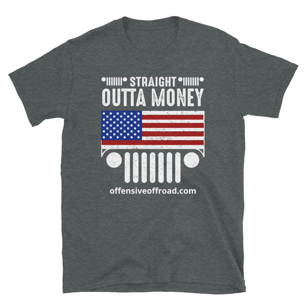 moniquetoohey Straight Outta Money Unisex Short-Sleeve T-Shirt