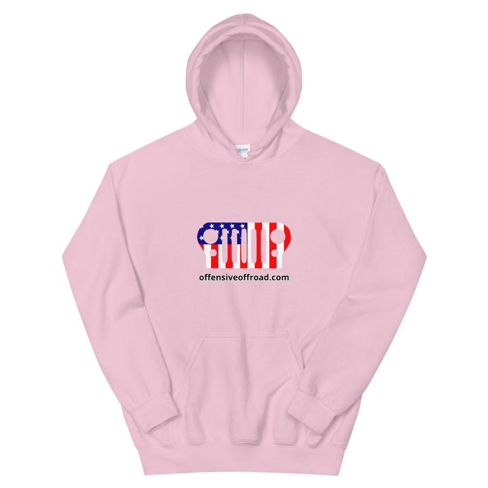 moniquetoohey Jeep Flag Unisex Hoodie