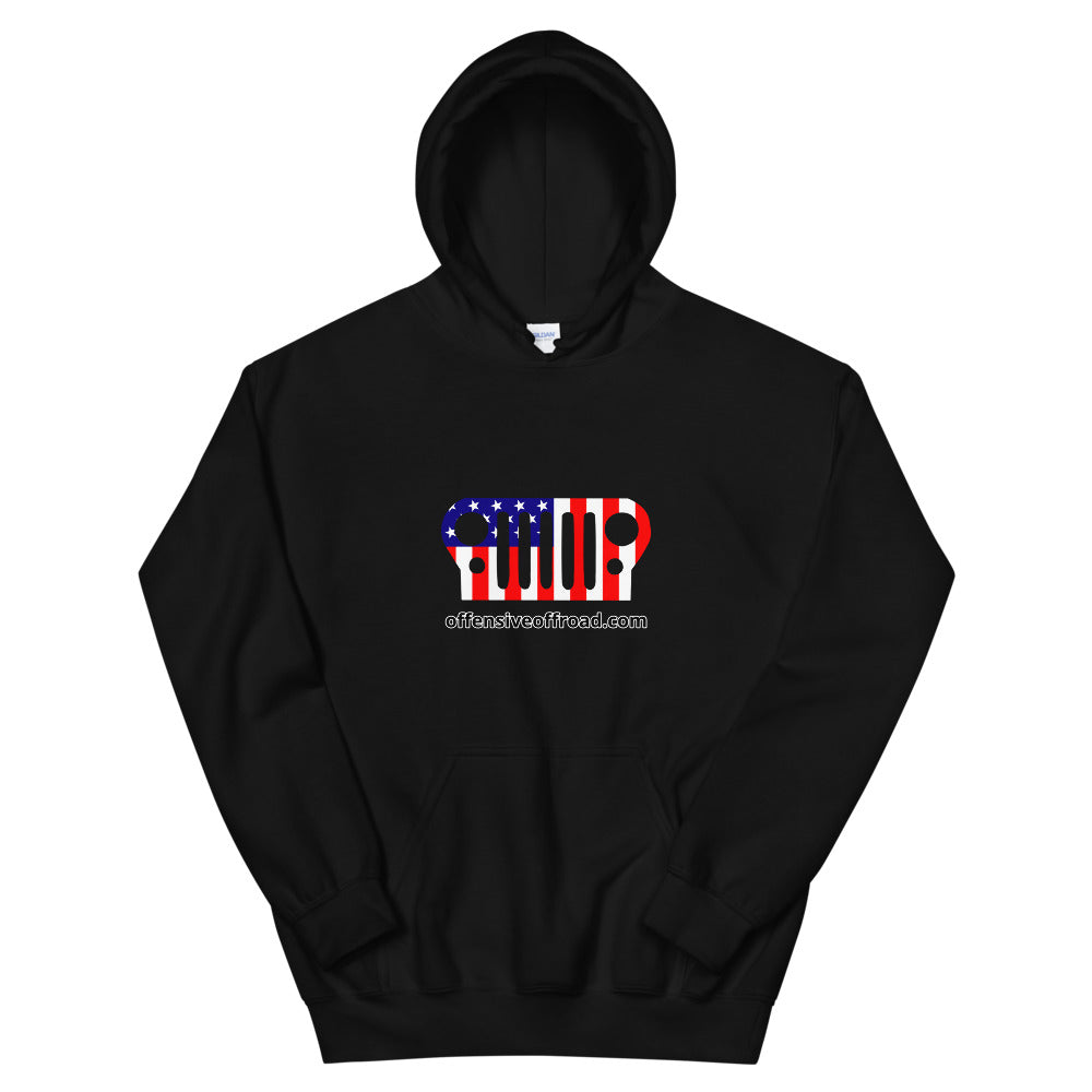 moniquetoohey Jeep Flag Unisex Hoodie