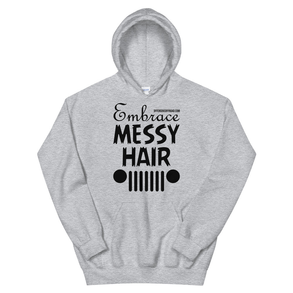 moniquetoohey Embrace Messy Hair Unisex Hoodie