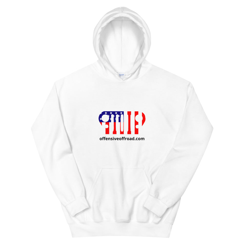 moniquetoohey Jeep Flag Unisex Hoodie