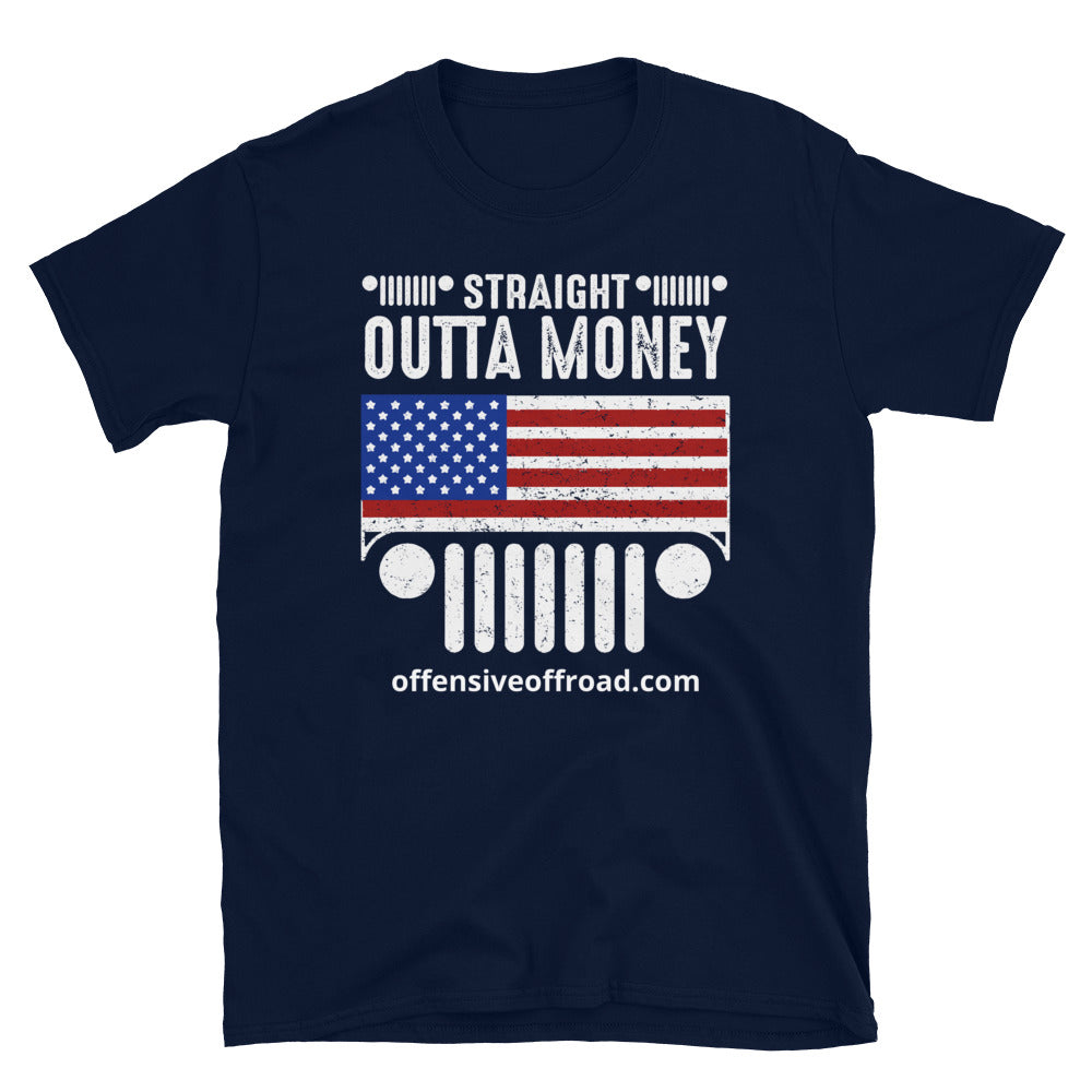 moniquetoohey Straight Outta Money Unisex Short-Sleeve T-Shirt