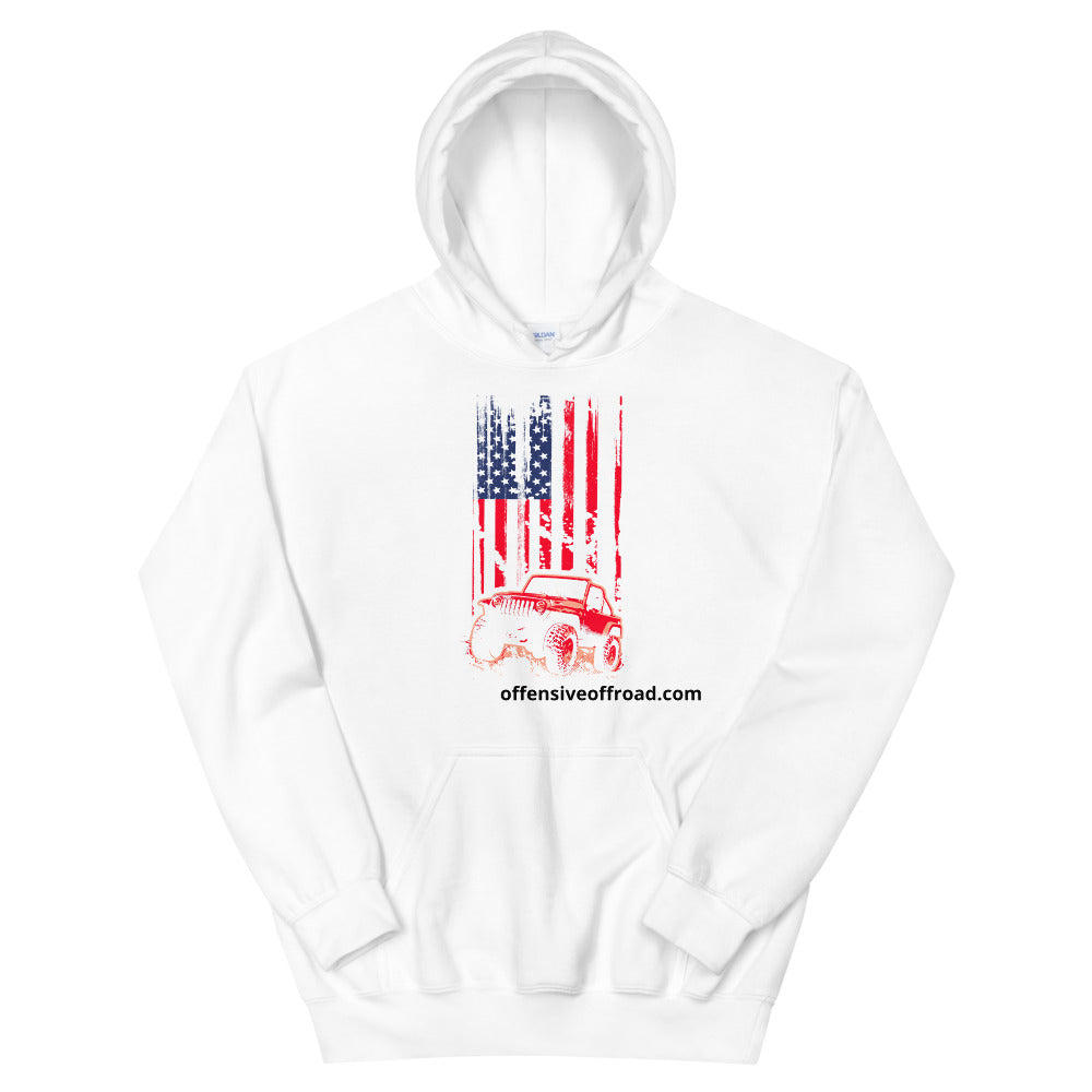 moniquetoohey Jeep Flag Unisex Hoodie