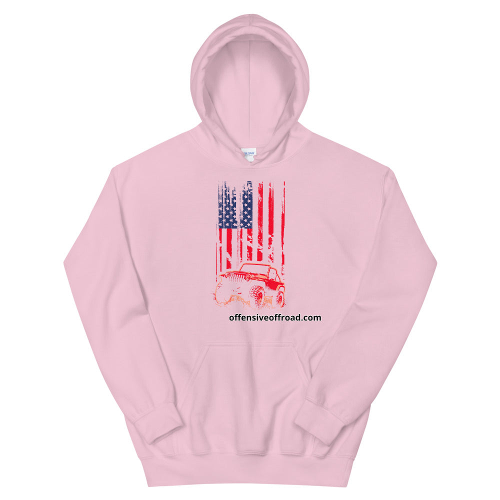 moniquetoohey Jeep Flag Unisex Hoodie