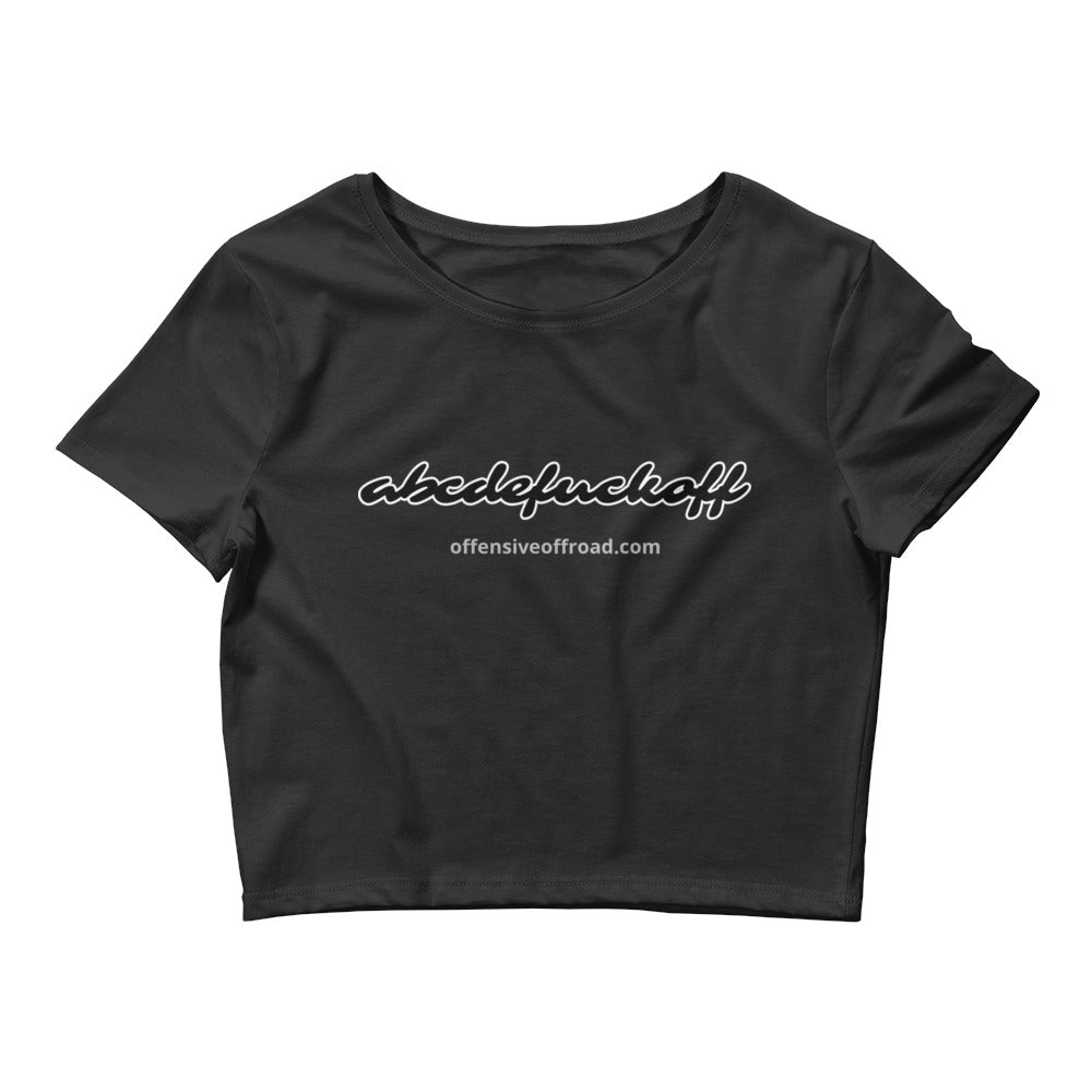 abcdefuckoff Women’s Crop Tee