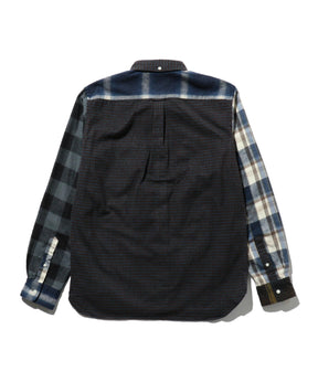 B.D. Flannel Check Panel in Navy