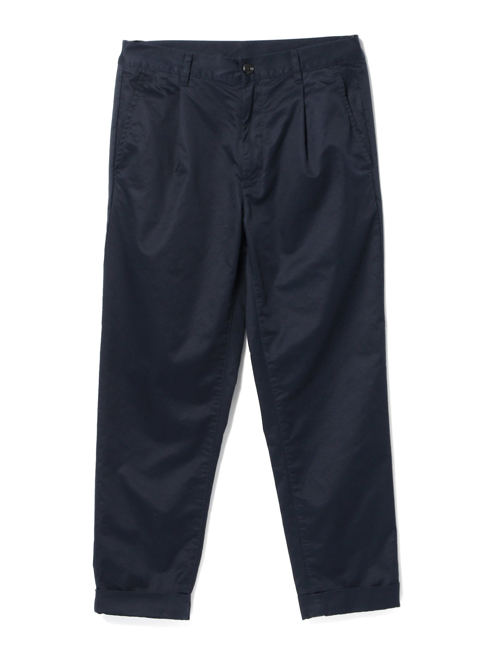 1 Pleat 80/3 Twill Pant in Navy