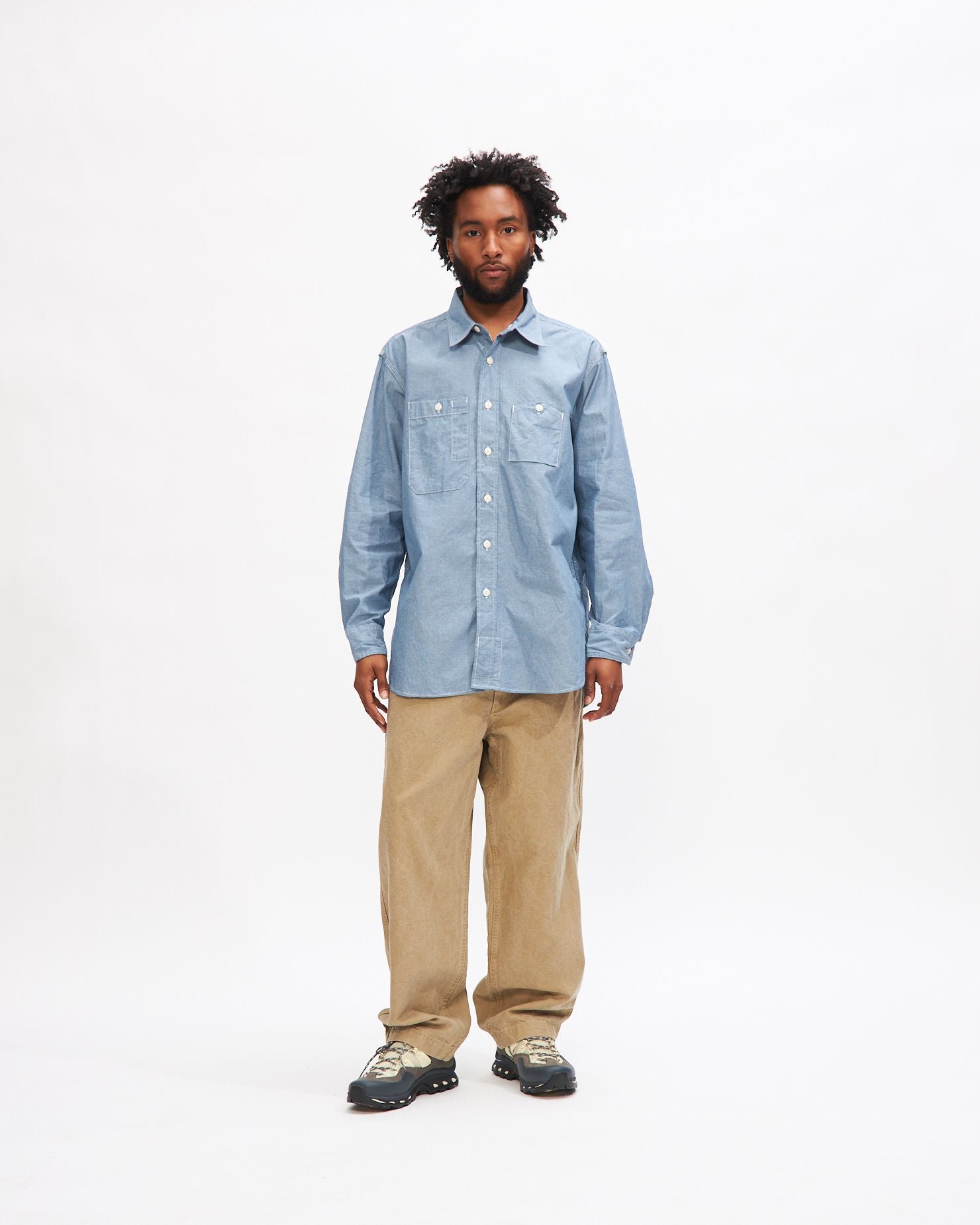 Work Shirt - Lt. Blue Cotton Chambray