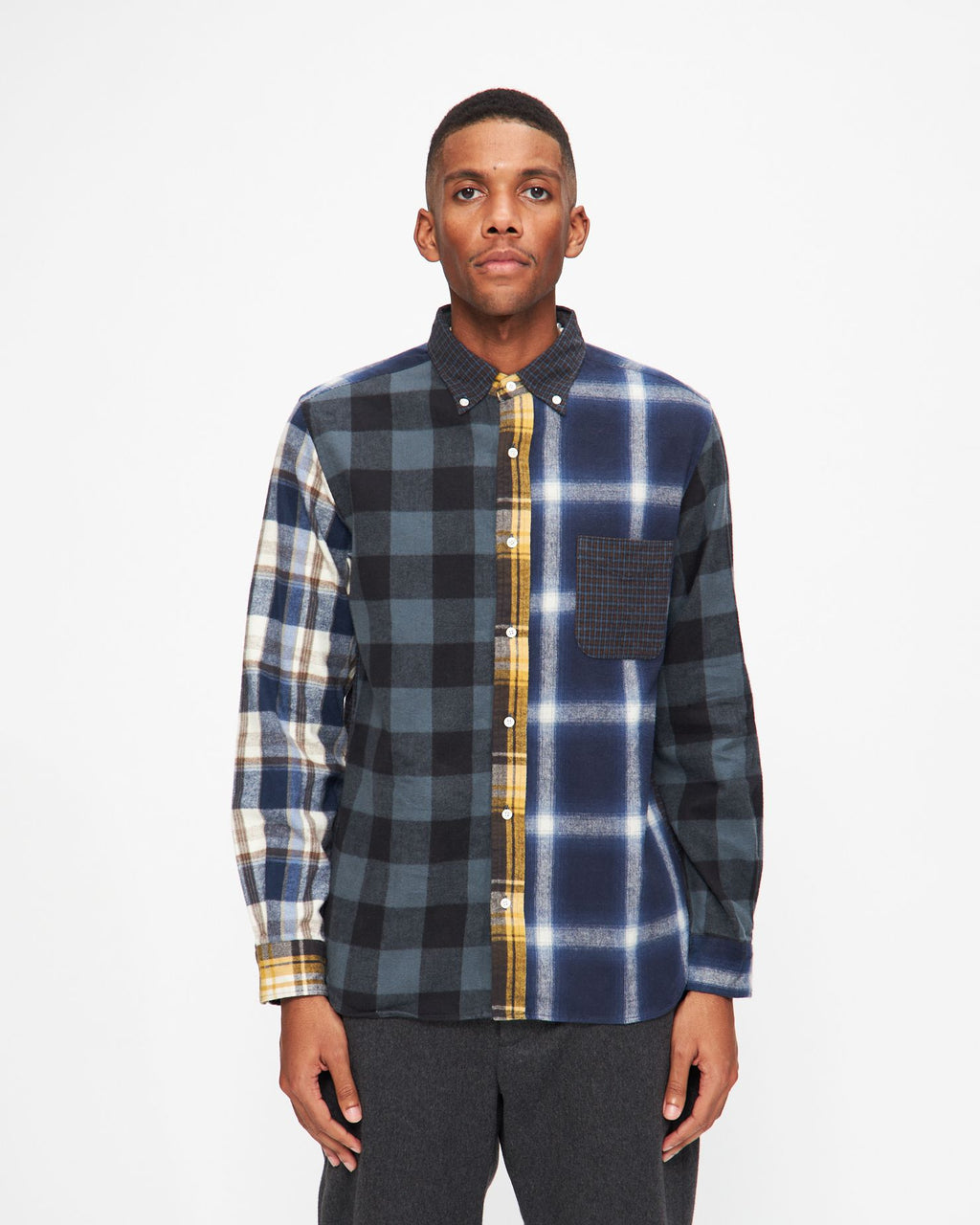 在庫処分大特価 dairiku beams Flannel Shirt Check Shirt