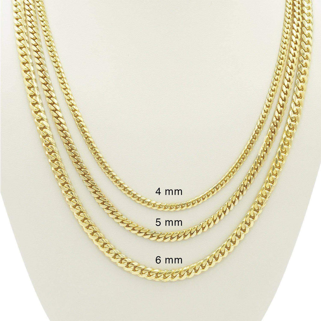 14k 6mm cuban link chain