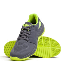 Men's Ballistic Trainers - Wolf Grey + Acid Lime W / Acid Lime Reflective Spearhead Nav Image 4