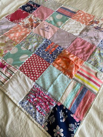 baby clothes baby quilt from Delightfully Quilted
