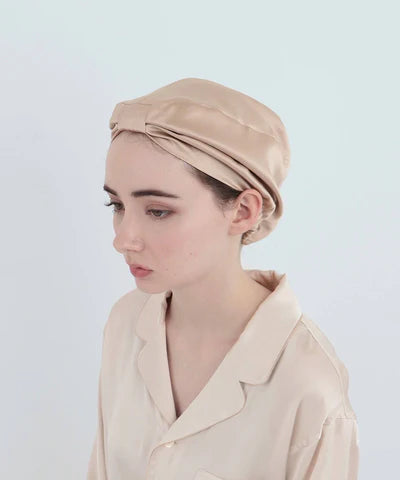 シルクキャップ ピンクベージュ