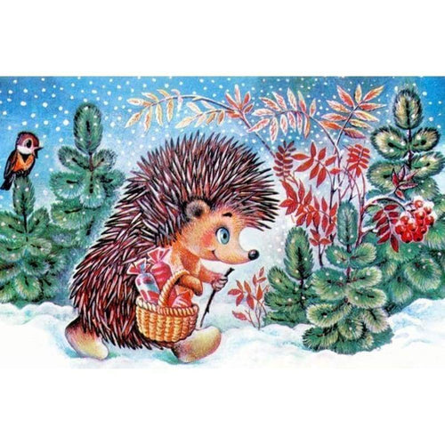Hedgehog Diy Paint By Numbers Kits QFA90100