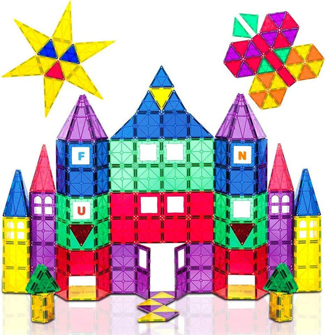 Playmags 100-Piece Magnetic Tiles Building Blocks Set | GIGI Bloks