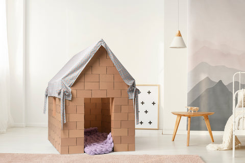 Cardboard indoor playhouse for kids | GIGI Bloks