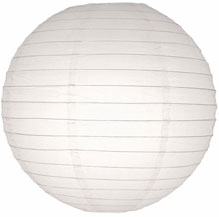 24" White Paper Lantern