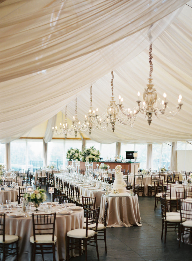 White tent wedding deals