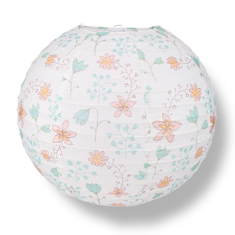 floral paper lanterns