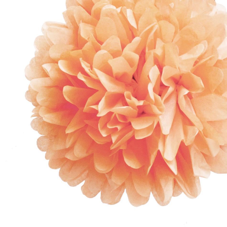 EZ-Fluff 16" Blush Tissue Paper Pom Poms Flowers Balls, Hanging Decorations (4 PACK) on Now! | Chinese Lanterns | PaperLanternStore.com Cheap Lanterns at Bulk Best Prices - - Paper