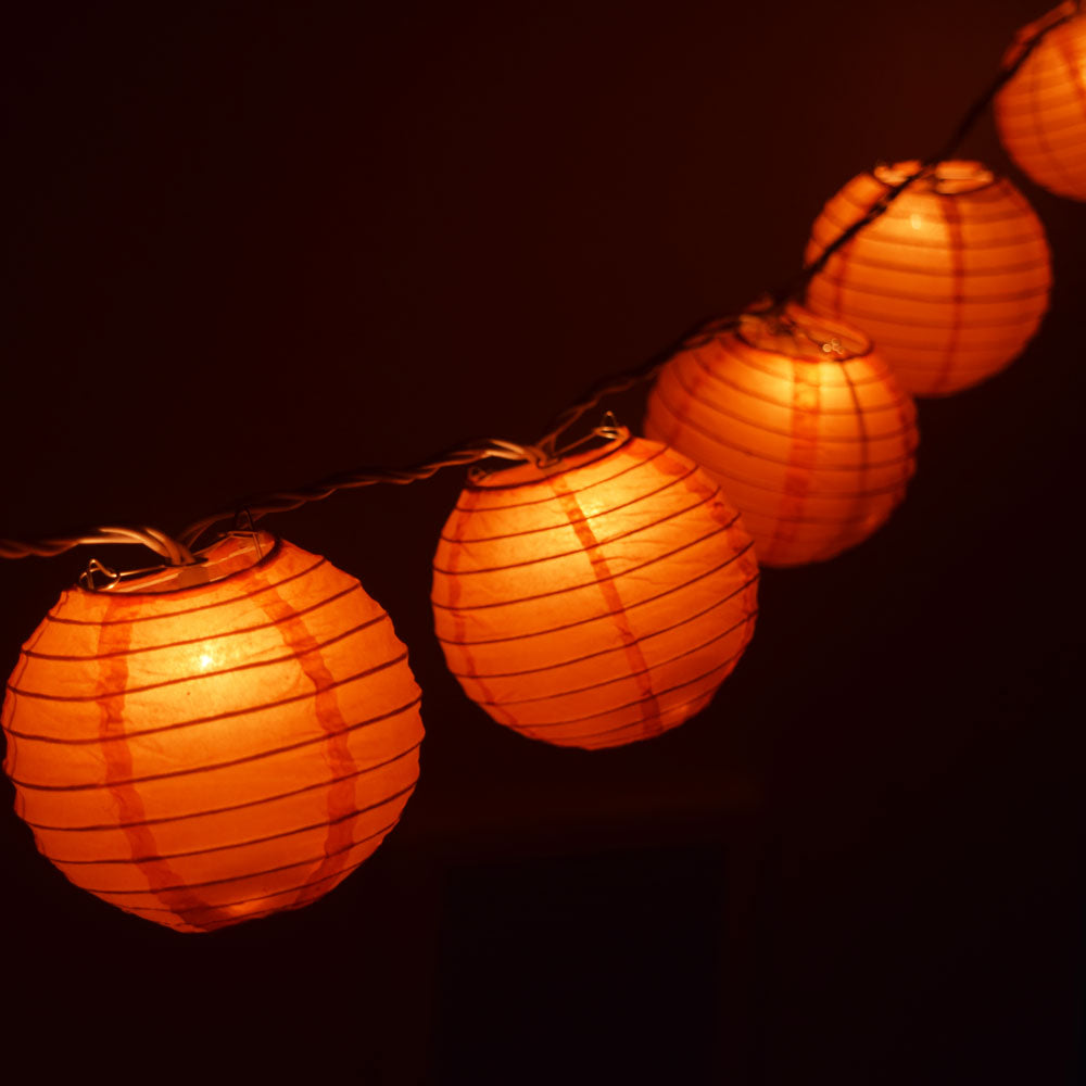 lighting chinese paper lanterns