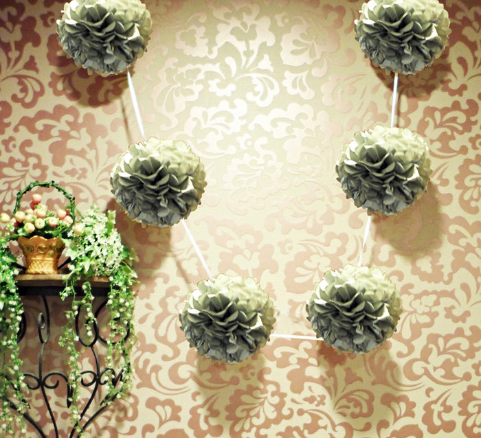 Paper flower garland