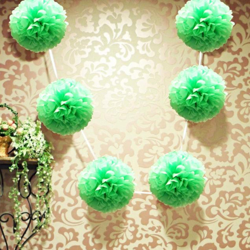 tissue paper ball garland