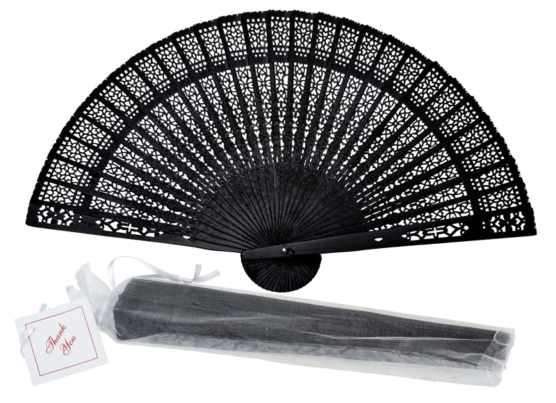 black hand fan