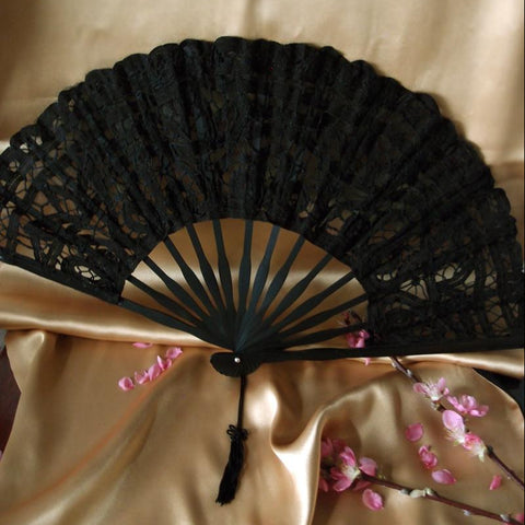 cheap lace hand fans