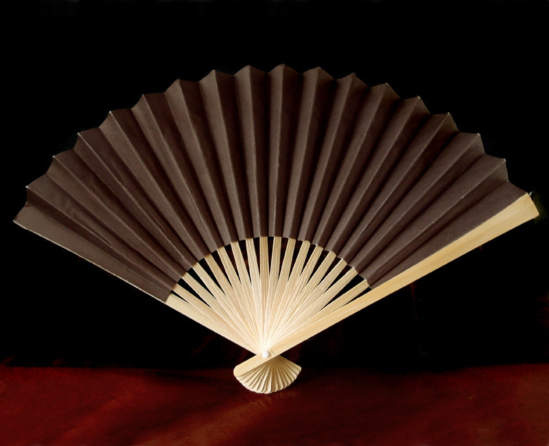 white folding hand fans