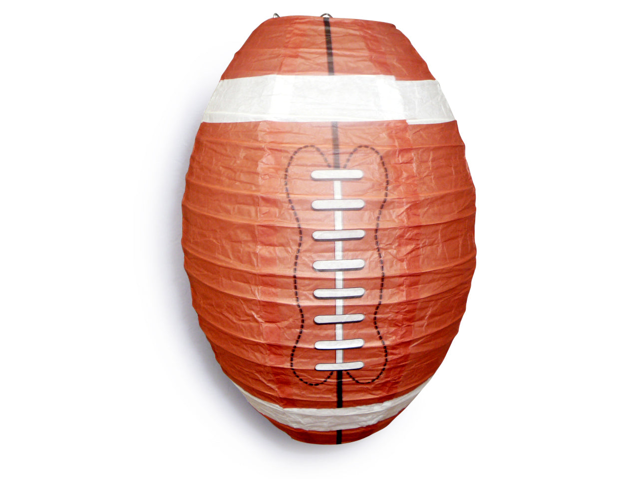 Quasimoon 4 inch Soccer Ball / Futbol Shaped Sport Paper Lantern, Parallel Ribbing (10 Pack)