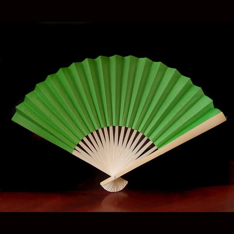 colored paper hand fans