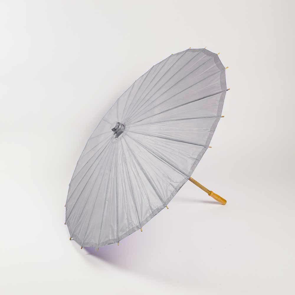 32 Inch Gray / Grey Paper Parasol Umbrella on Sale Now! | Chinese Lanterns | LunaBazaar.com - Discover. Decorate. Celebrate. PaperLanternStore.com - Paper Lanterns, Lights &