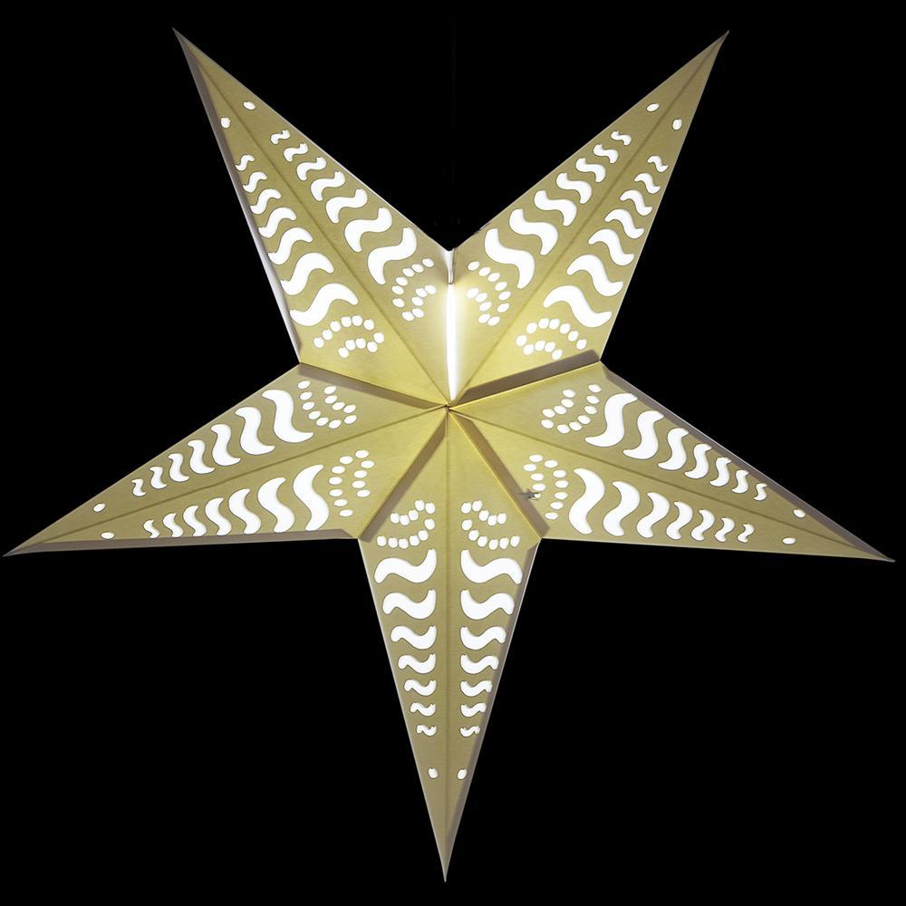 led paper star lights