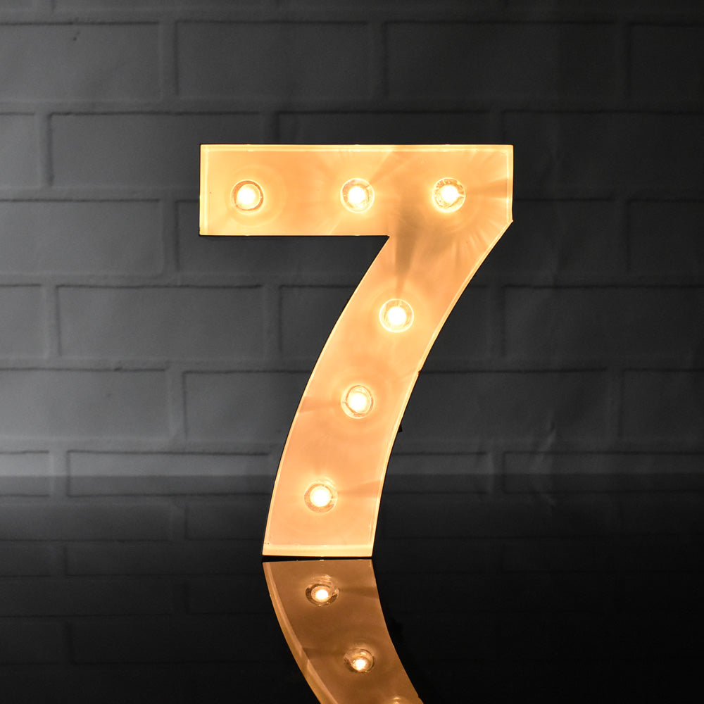 Download Marquee Light Number '7' LED Metal Sign (8 Inch, Battery ...