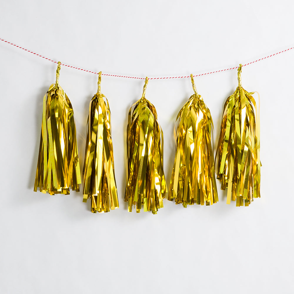 yellow tassel garland