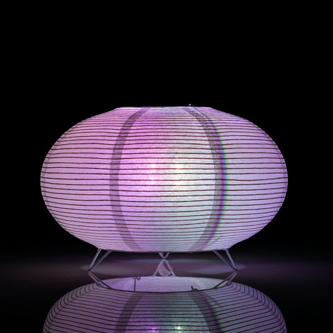 Saturn Fine Line Color-Changing LED Table Top Lantern Lamp Light KIT w/ Remote, Omni360 Battery Powered - PaperLanternStore.com - Paper Lanterns, Decor, Party Lights & More