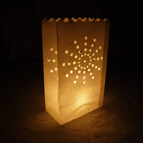 10pcs Party Paper Lanterns-christmas Candle Bags-luminary - Etsy