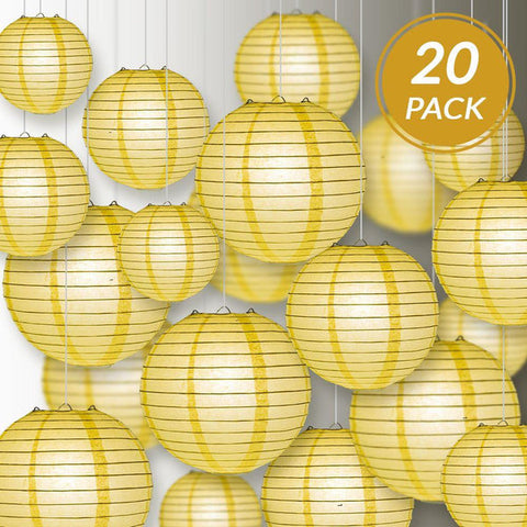 16 - 20 Large Honeycomb Ornament Hanging Decorations - 4 Pc.