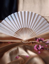 white folding fans bulk